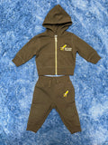 FLP Kids Brown Sweater & Pants Set