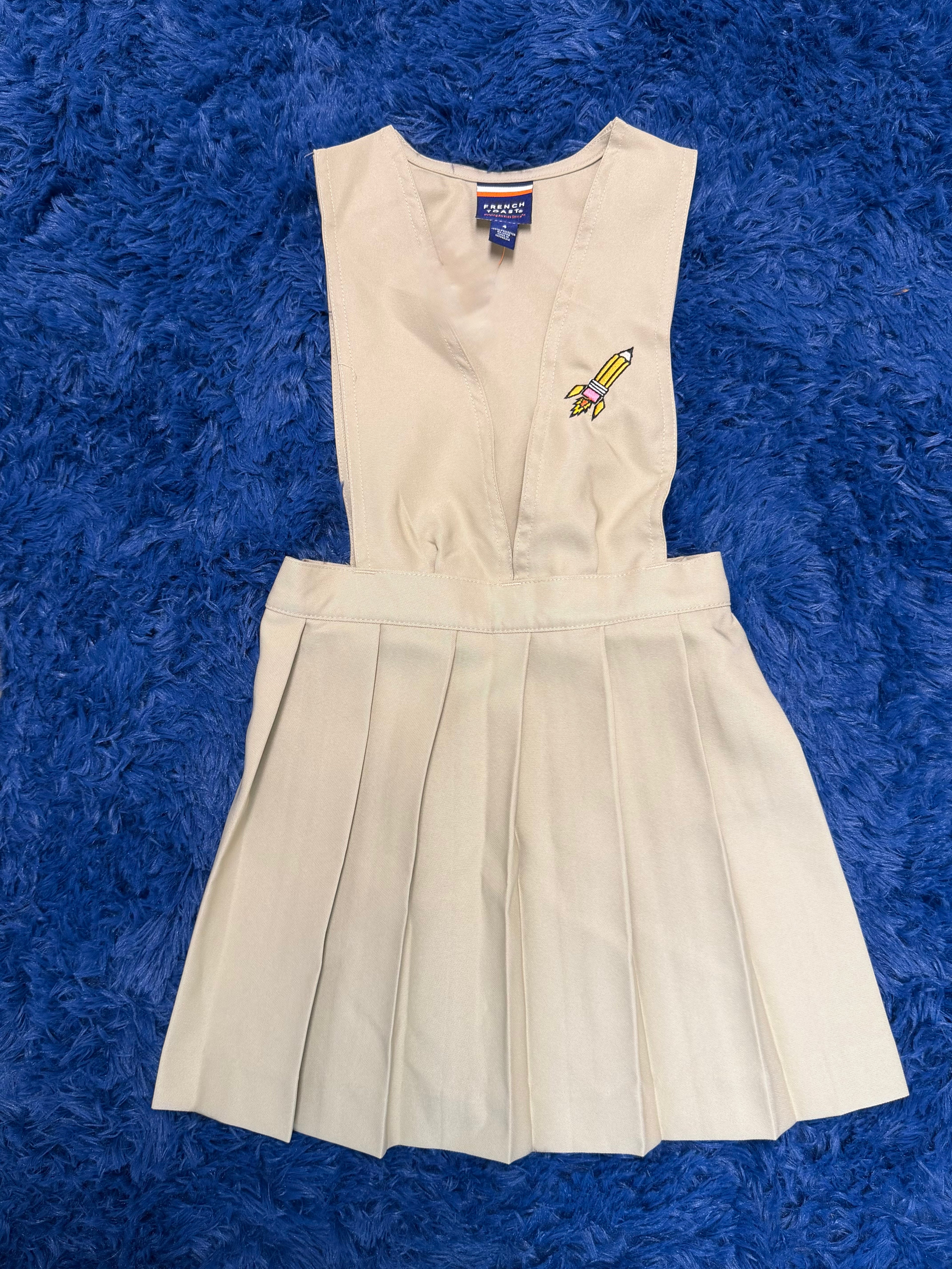 Beige Girls Romper