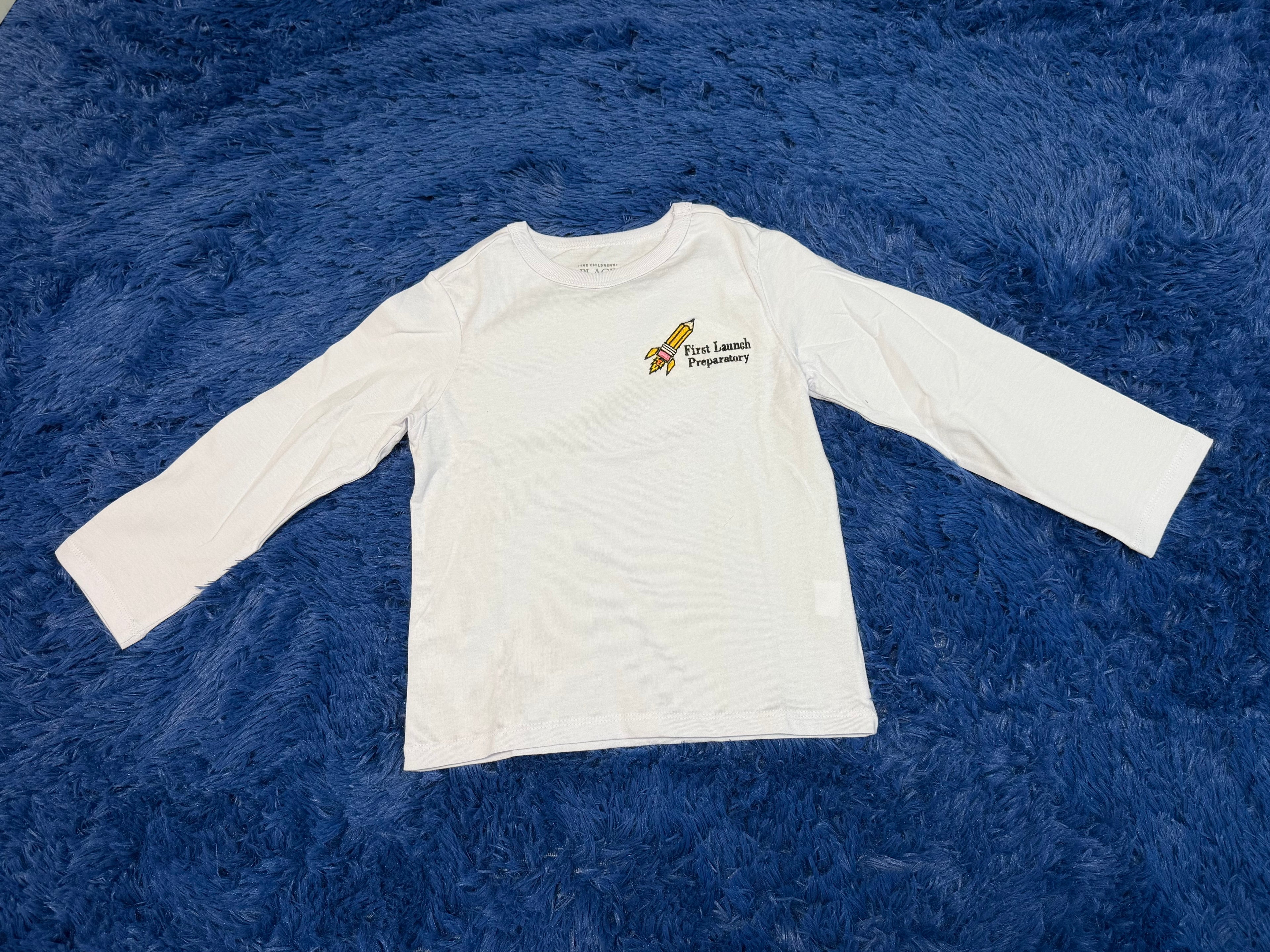 White FLP Long Sleeve Shirt